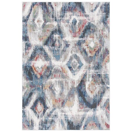 Safavieh Contemporary Phoenix Area Square Rug Ivory & Blue - 6 ft. -7 in. x 6 ft. -7 in. PHX256A-7SQ